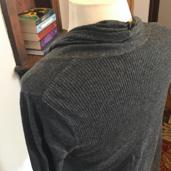 Express Open Front Cardigan, Charcoal Gray size M - Picture 5 of 15